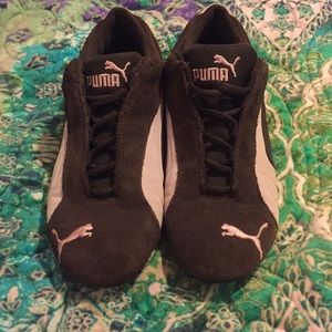 Puma brown and pink suede shoes size 9